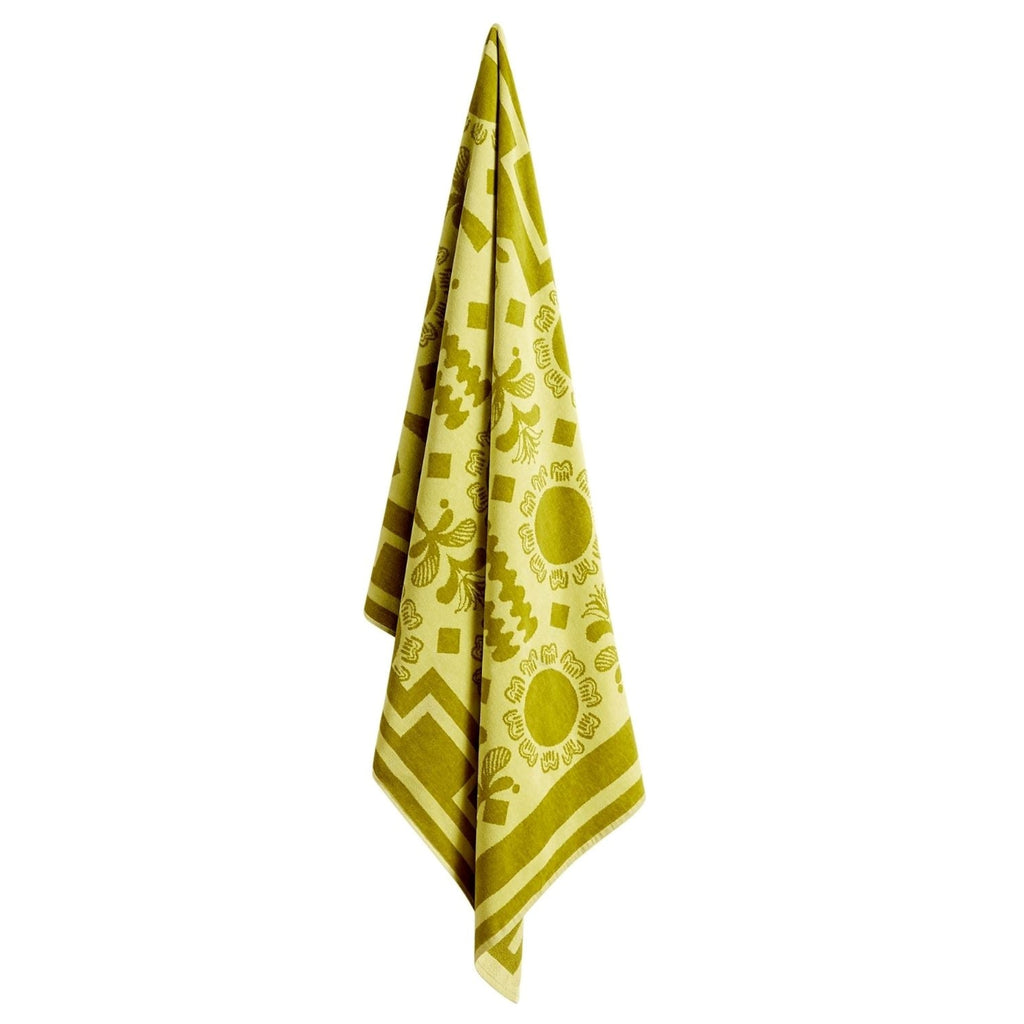 Amalfi Beach Towel in Key Lime