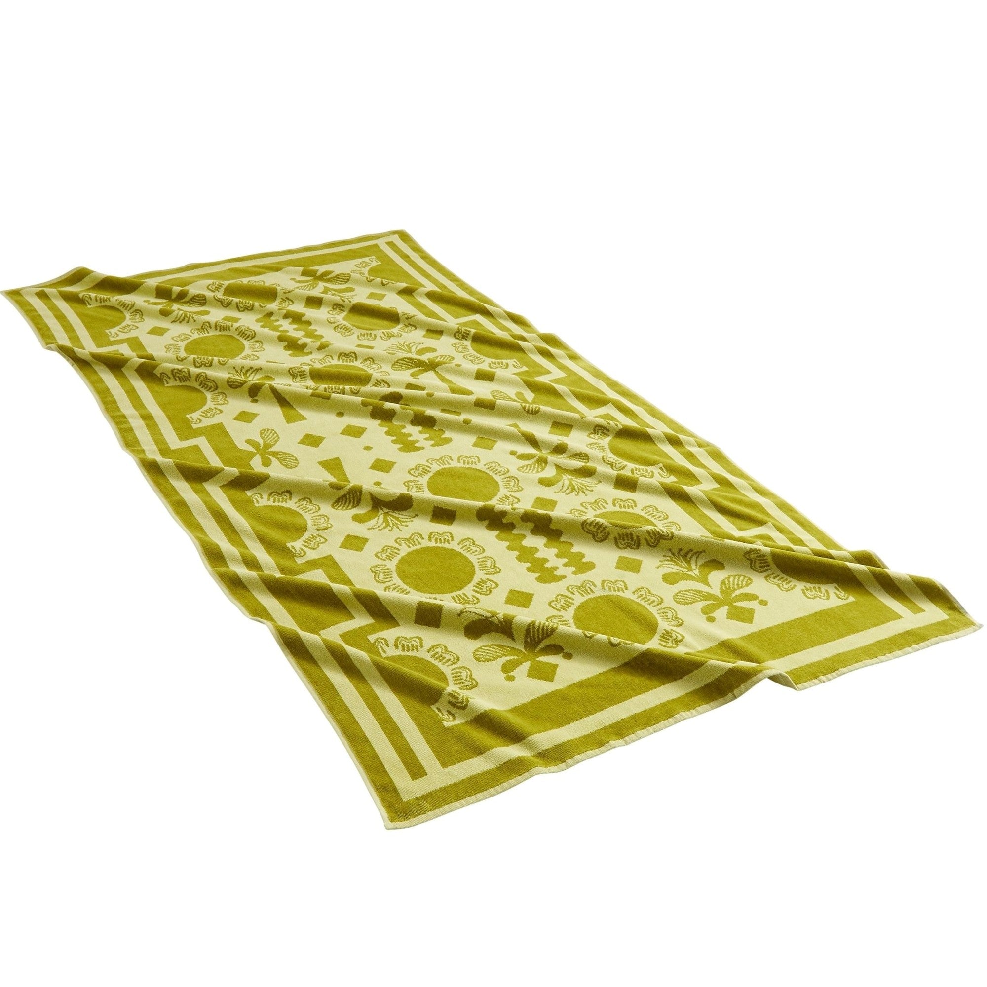 Amalfi Beach Towel in Key Lime