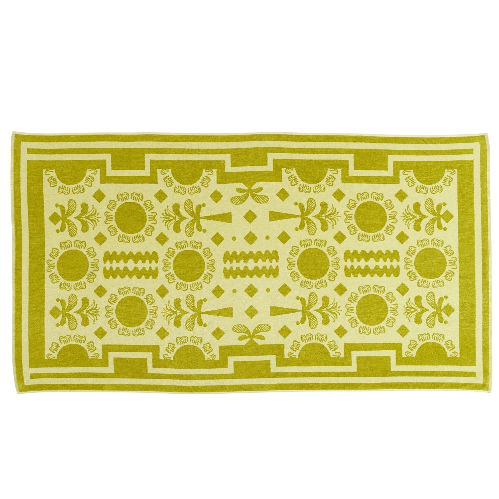 Amalfi Beach Towel in Key Lime