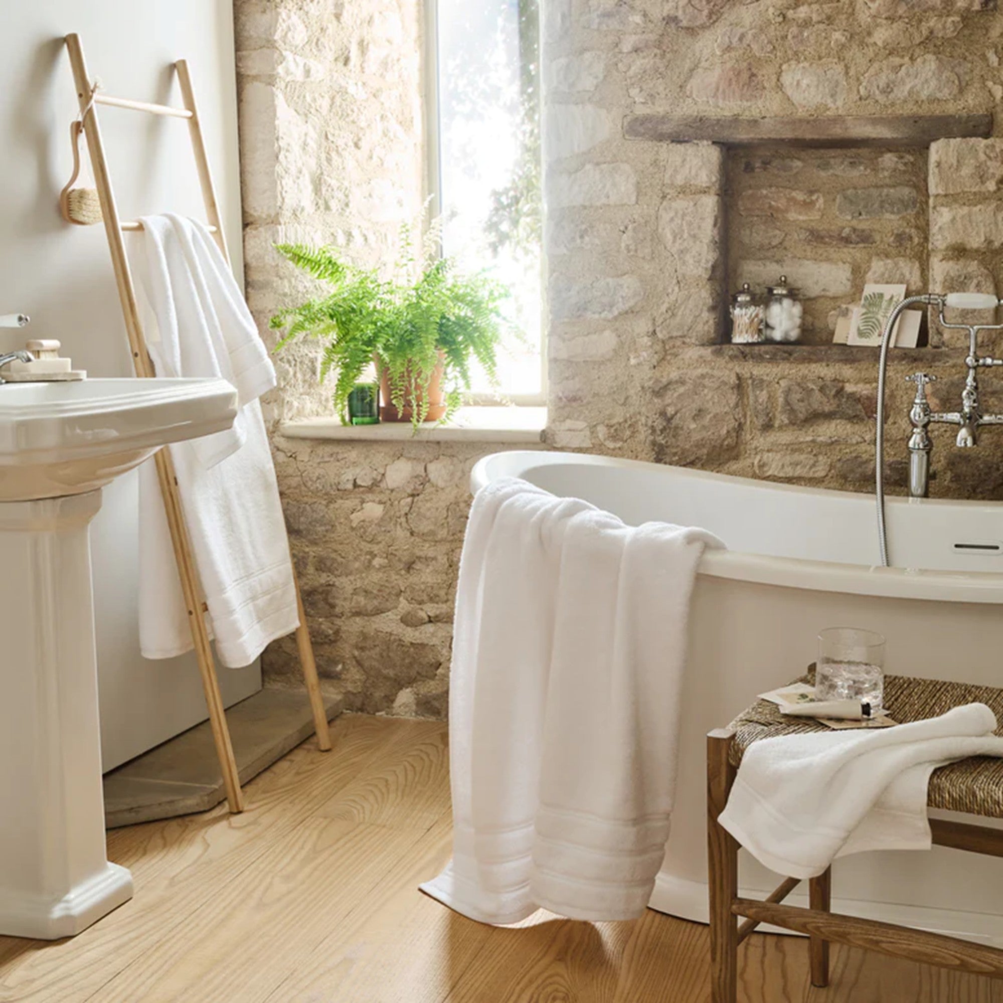 Antalya Towel Collection in White