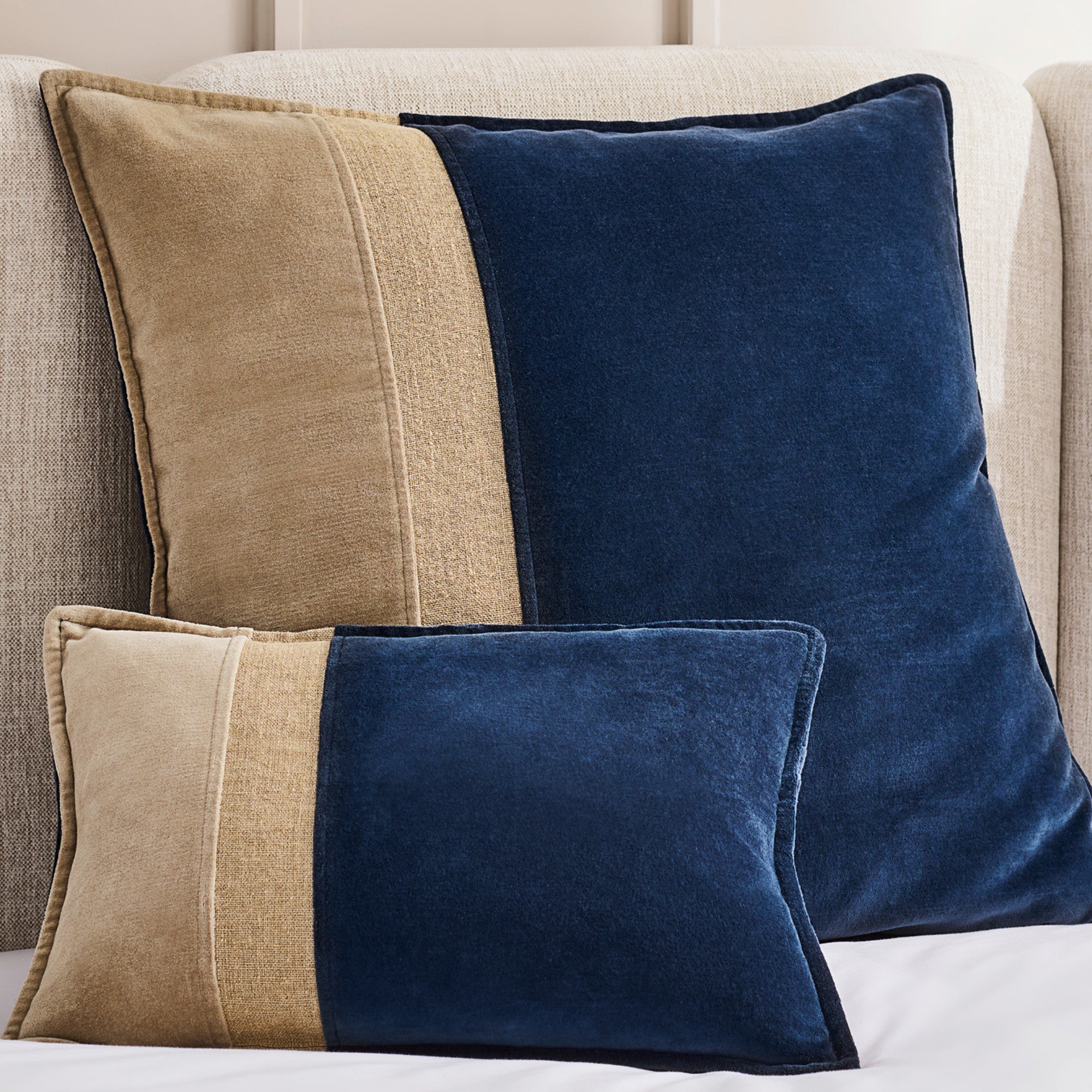 Antibes Decorative Filled Cushion in Navy