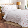 Arabella Bedspread & Pair Pillow sham Quilted in Multi