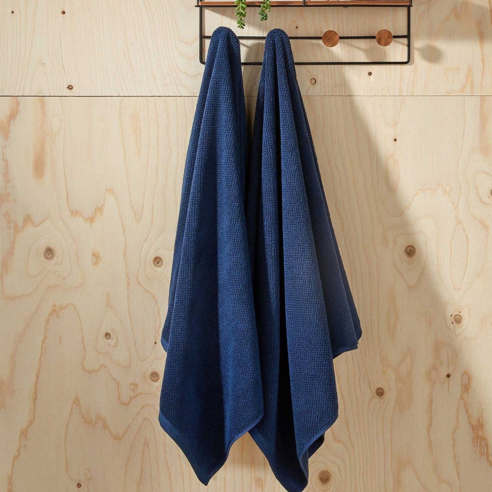 Brixton Bath Towels Collection in Midnight Blue