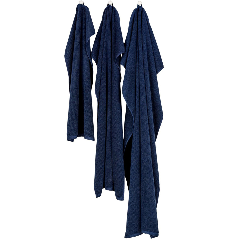 Brixton Bath Towels Collection in Midnight Blue