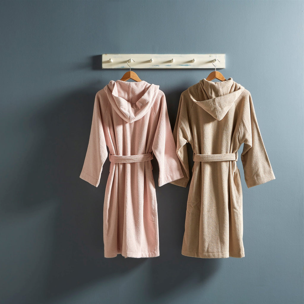Brixton Bathrobes in Pebble