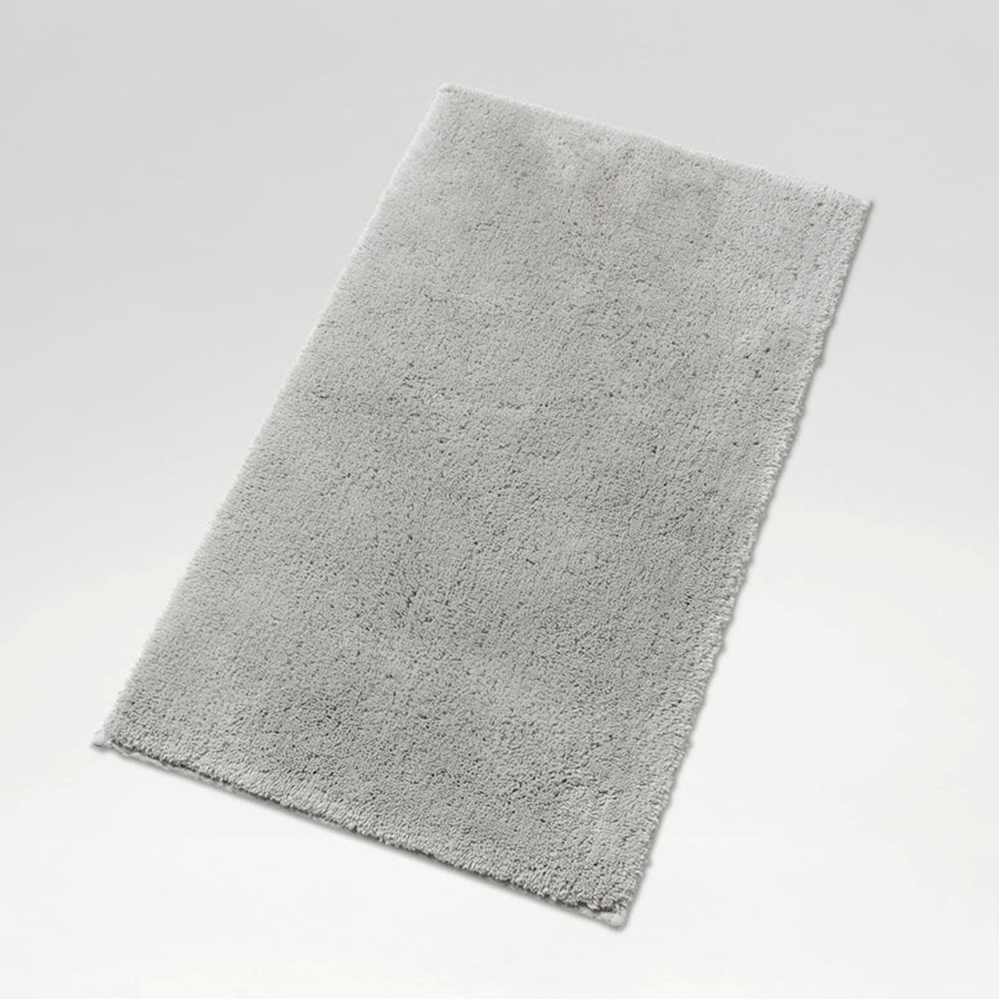 Deep Pile Rubber Back Tufted Bath Rug Dove Grey