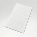 Deep Pile Rubber Back Tufted Bath Rug in White