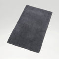 Deep Pile Rubber Back Tufted Bath Rug in Ash Grey