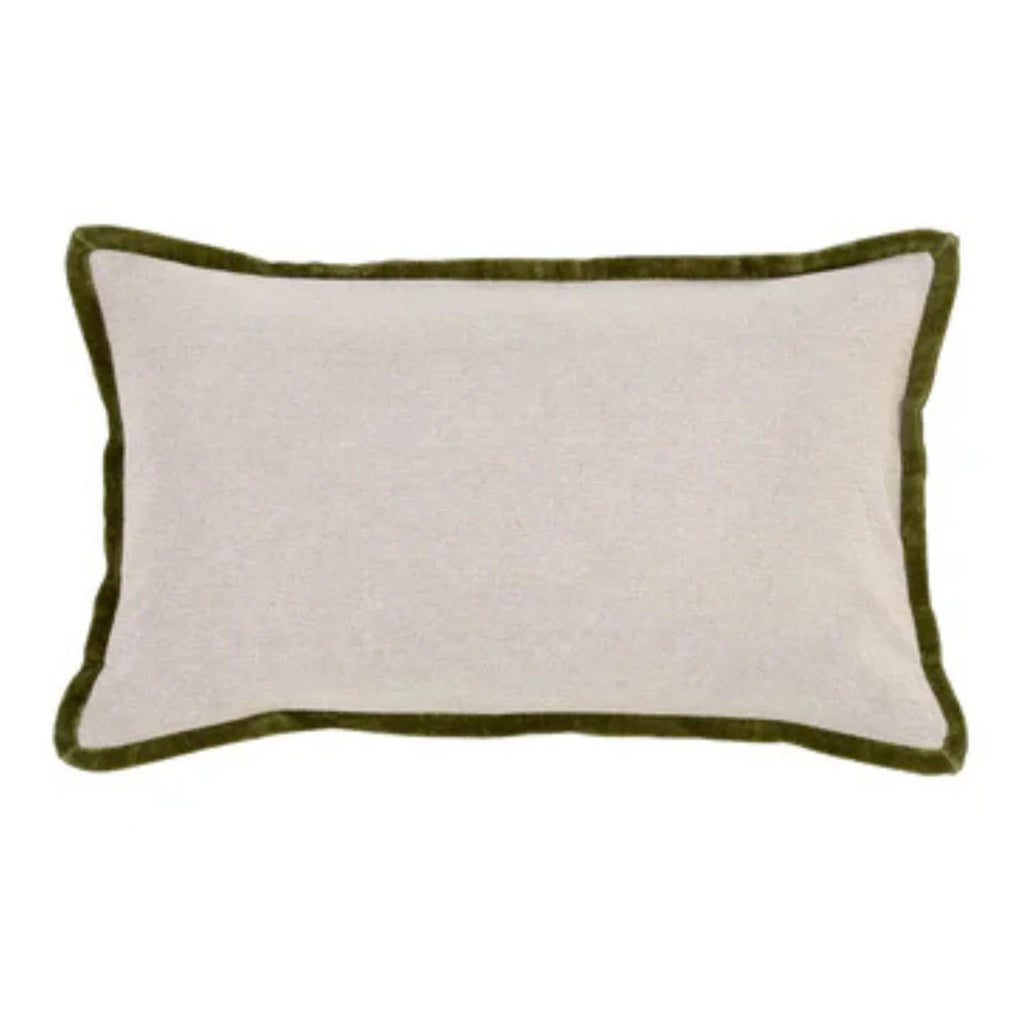 Jaipur Trim Cushion in Olive
