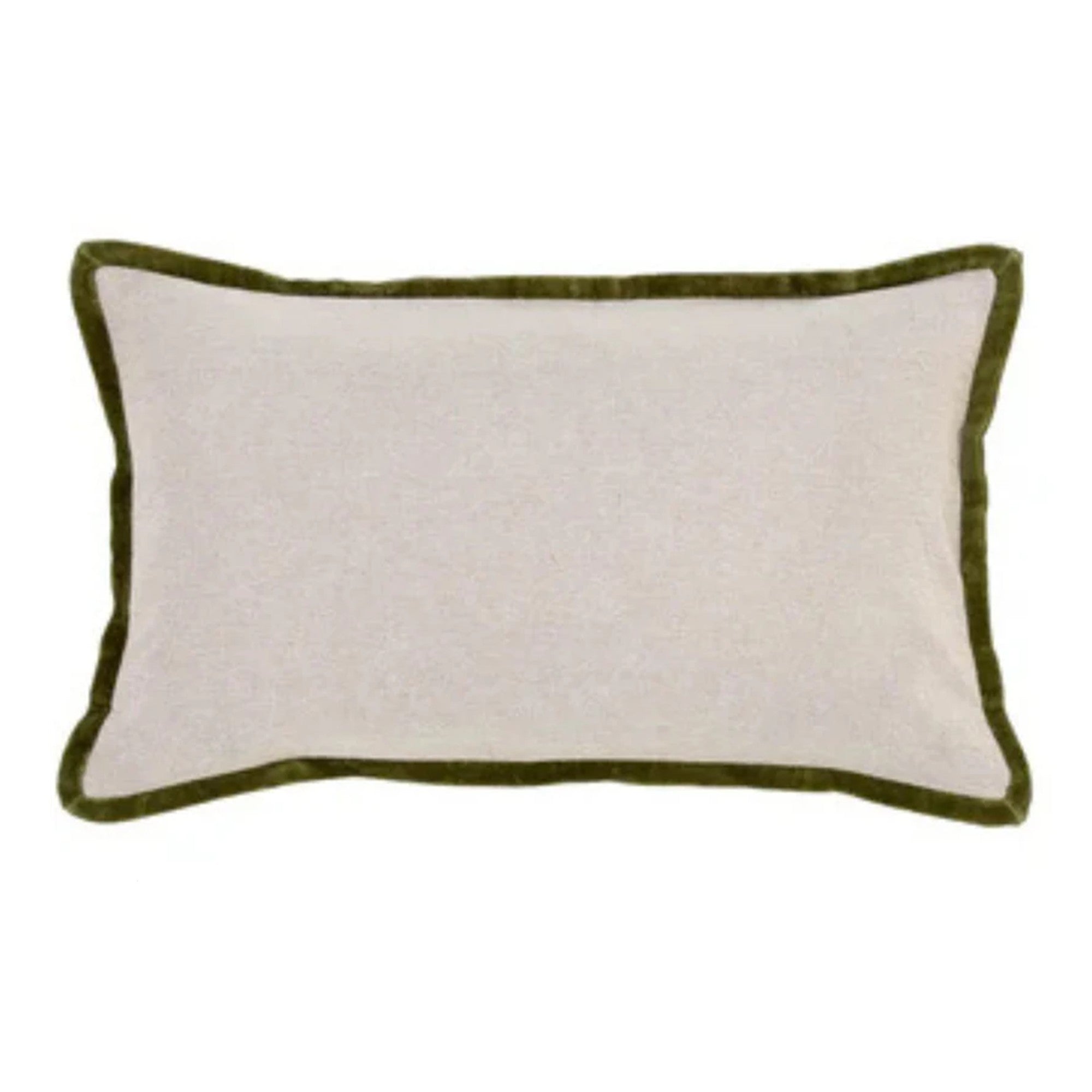 Jaipur Trim Cushion in Olive