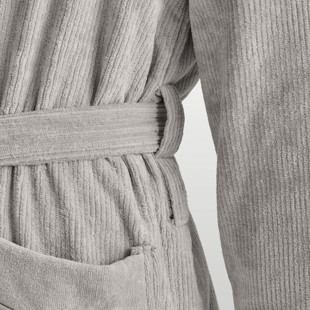 Luxury Egyptian Bath Robe in Dove Grey