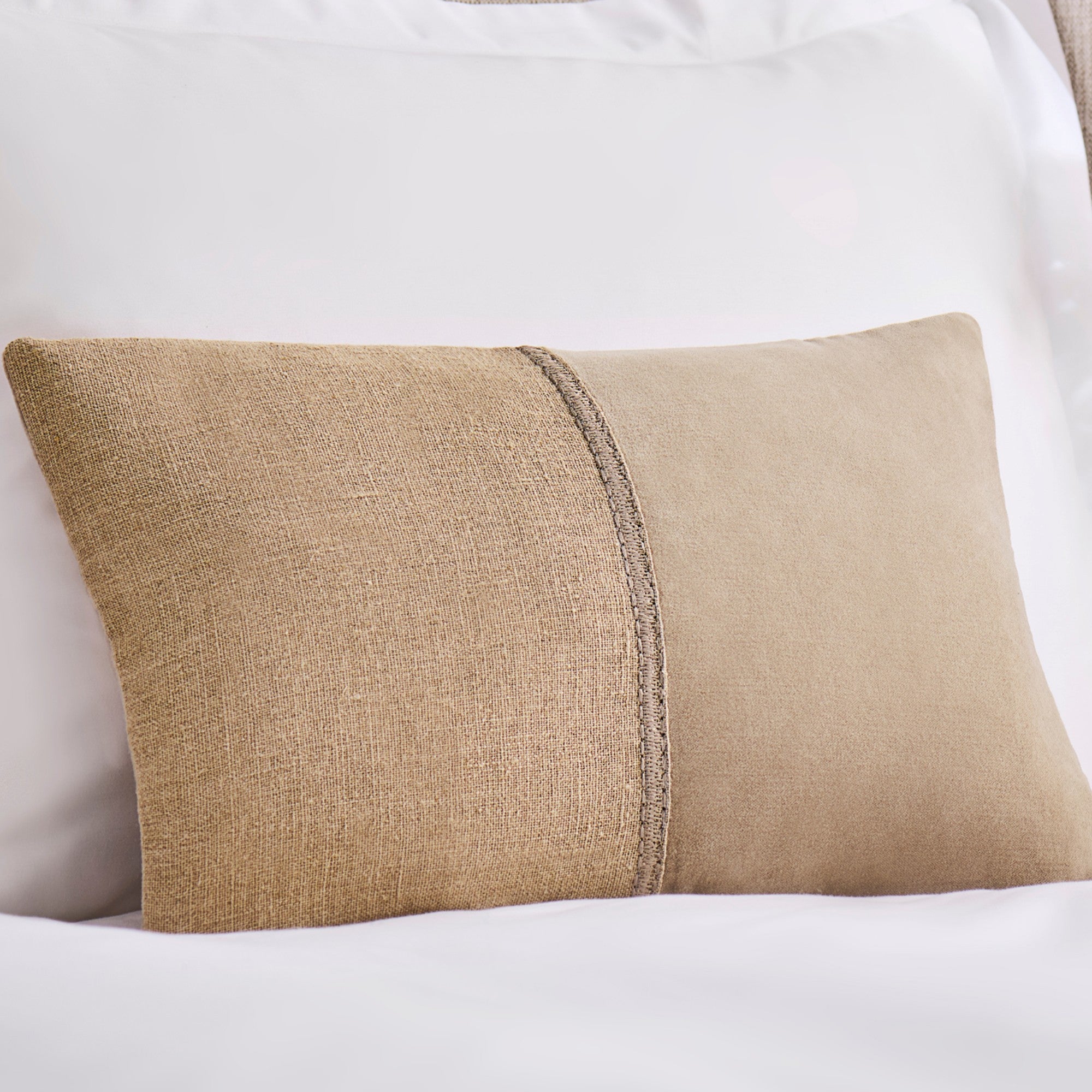 Menton Cushion Cover in Sand