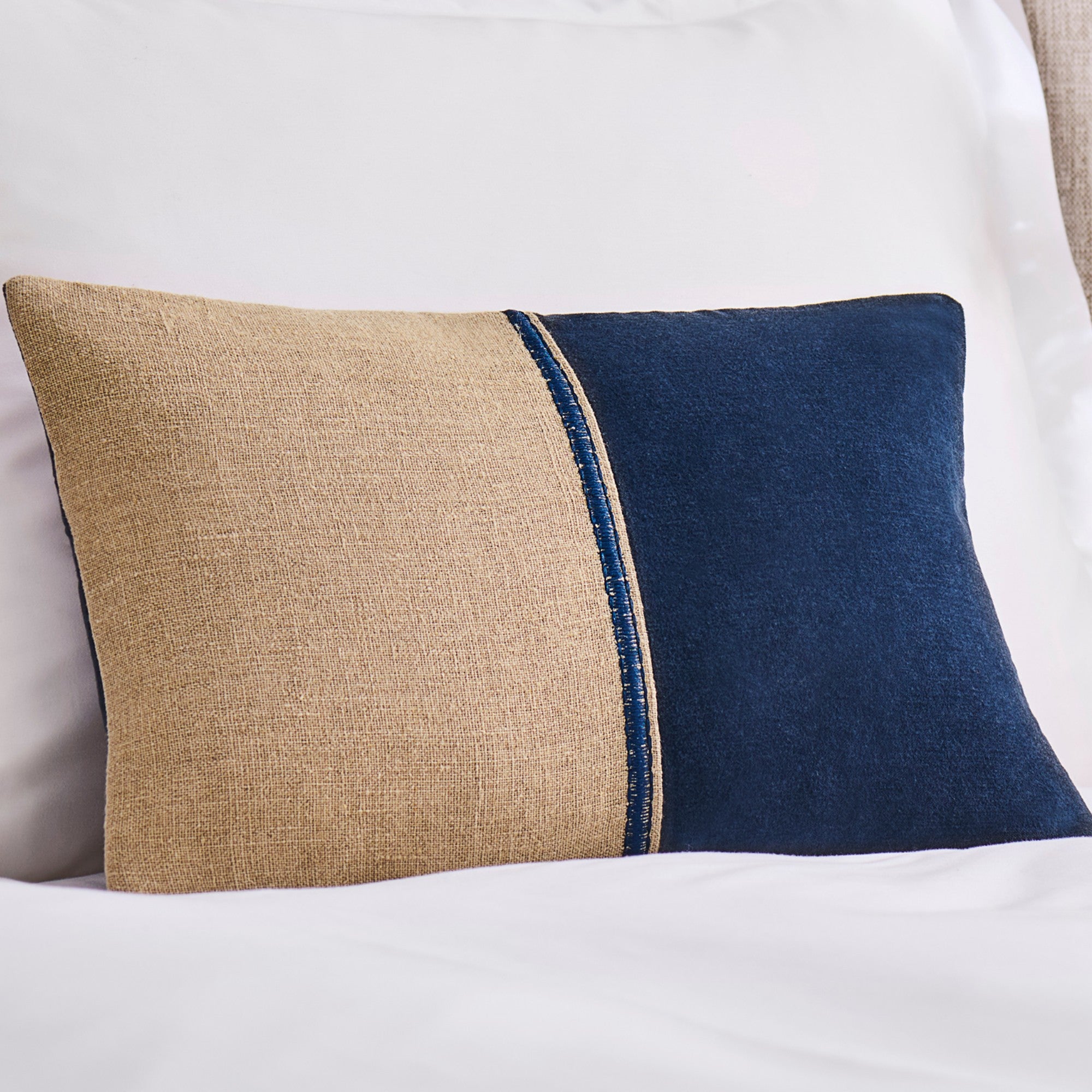Menton Decorative Filled Cushion in Navy