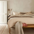 100% Organic Cotton Duvet Cover Set in Oat