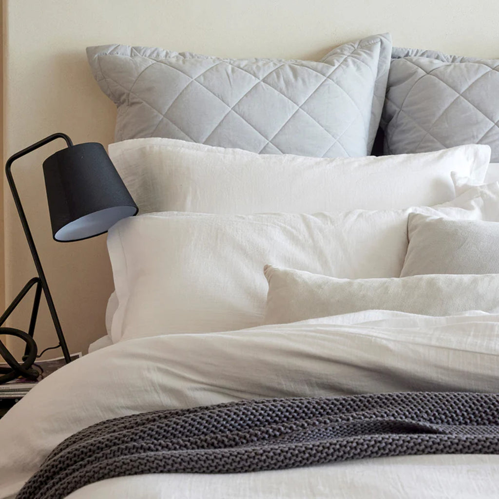 100% Organic Cotton Duvet Cover in White