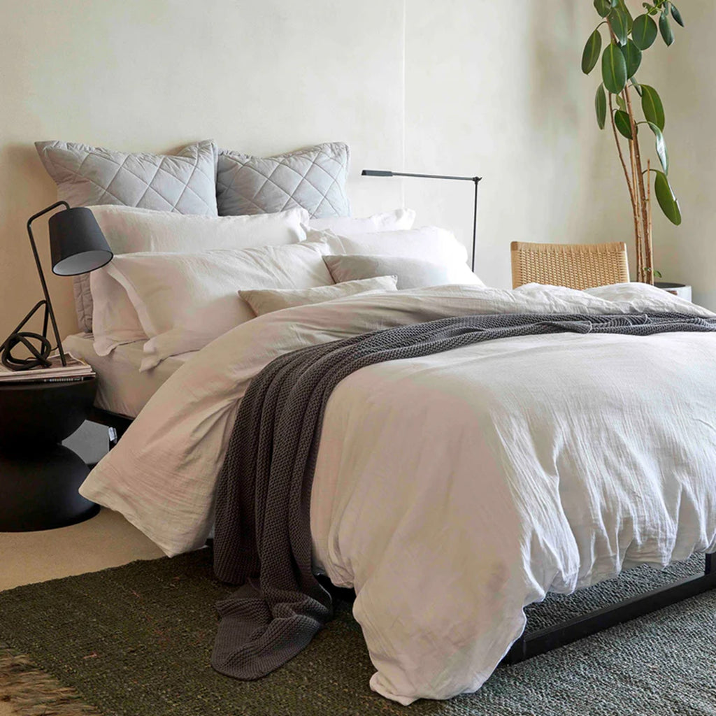 100% Organic Cotton Duvet Cover in White