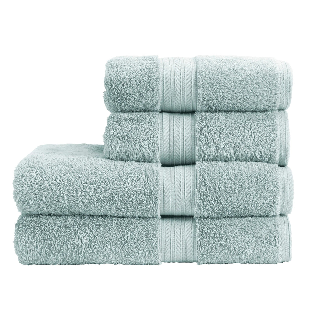 Renaissance Egyptian Cotton Bath Towels Collection in Eggshell Blue