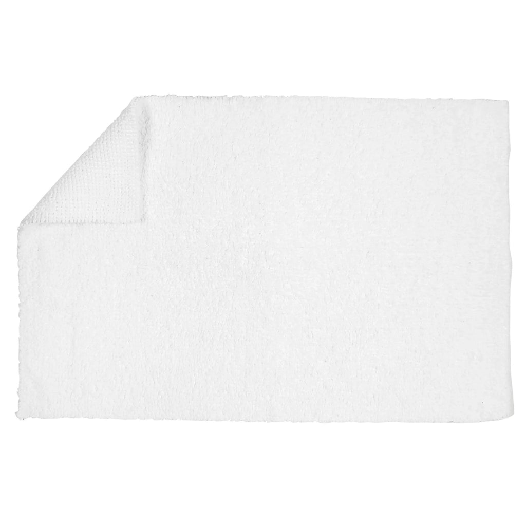 Reversible Bath Rug in White