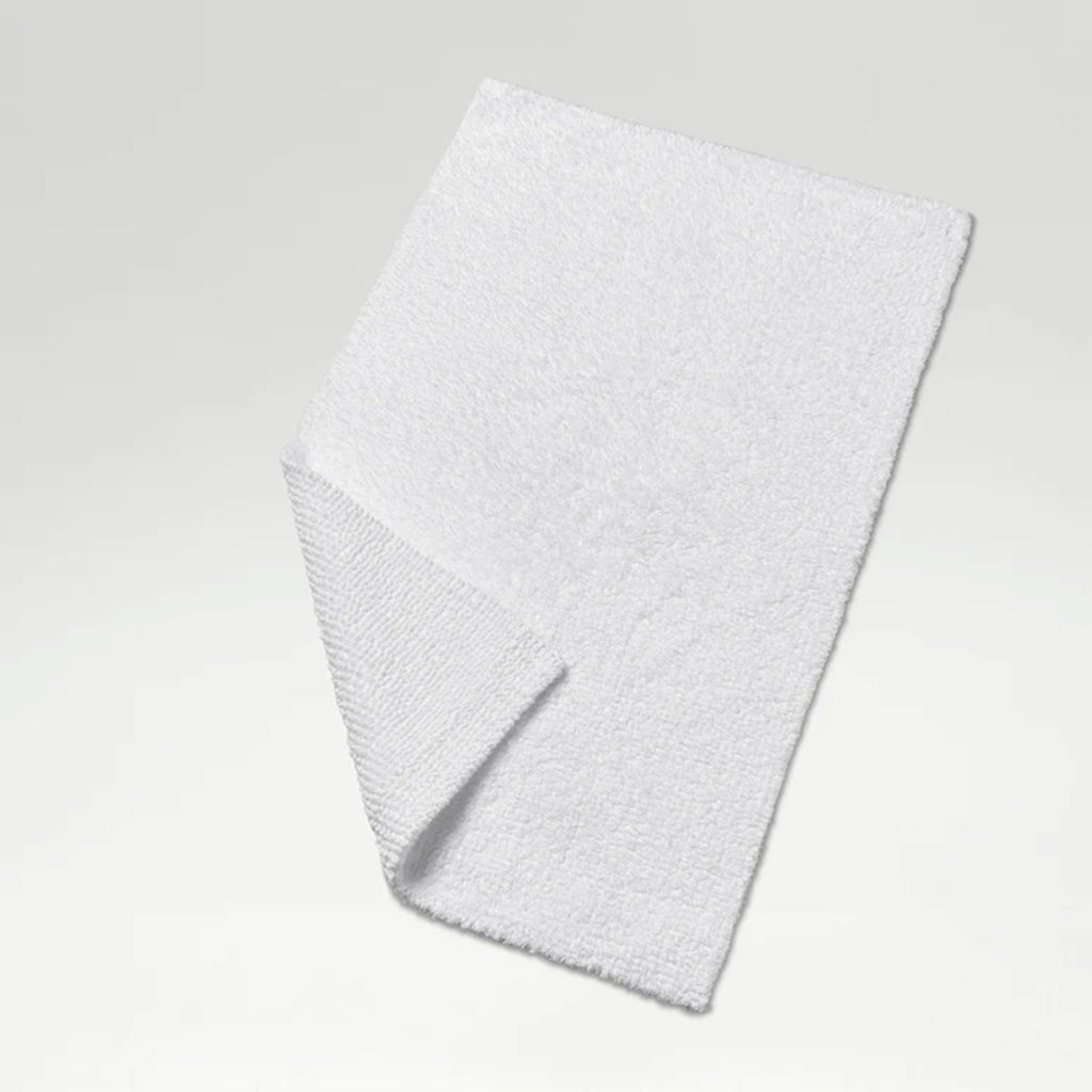 Reversible Bath Rug in White