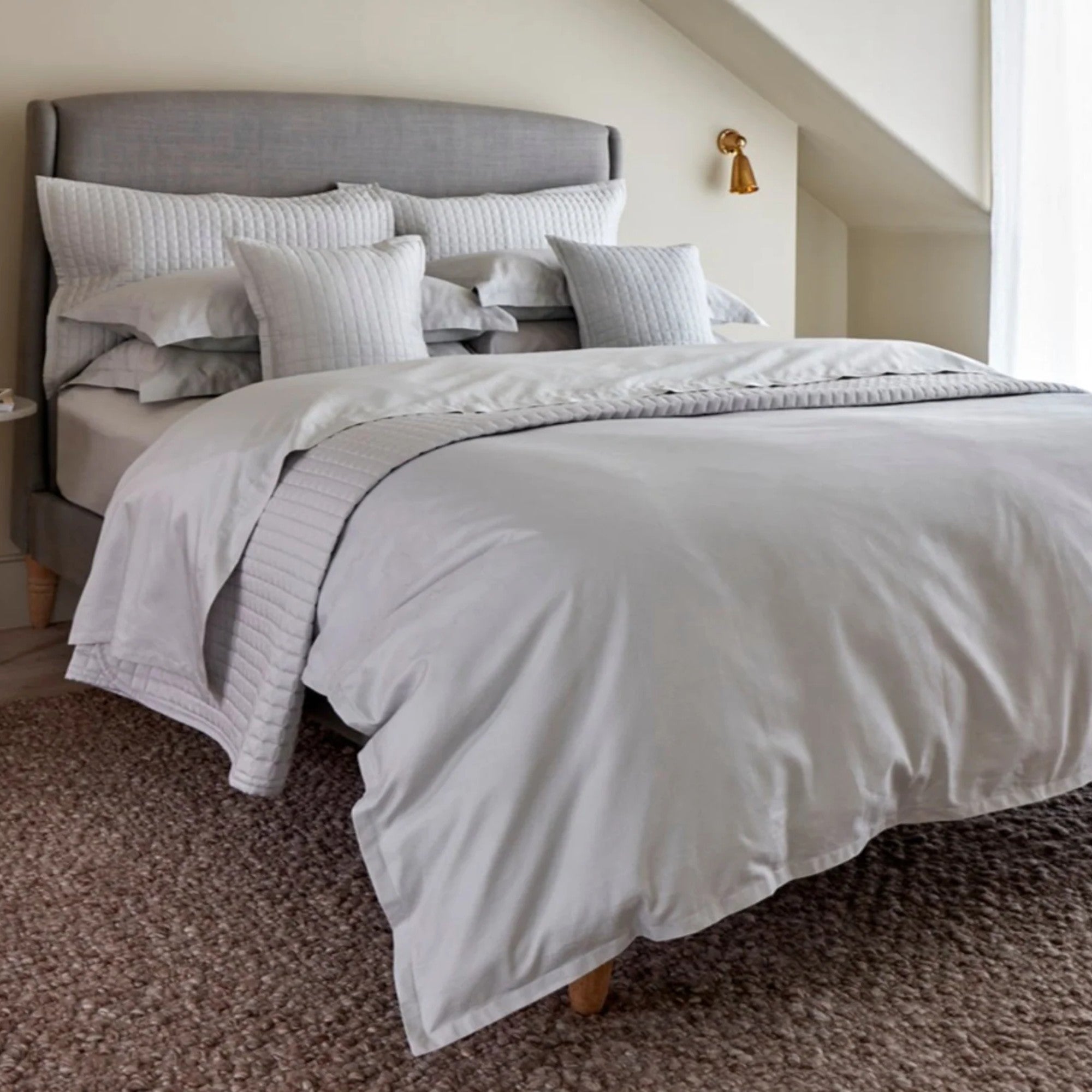 Riley Duvet Cover Sets in Platinum