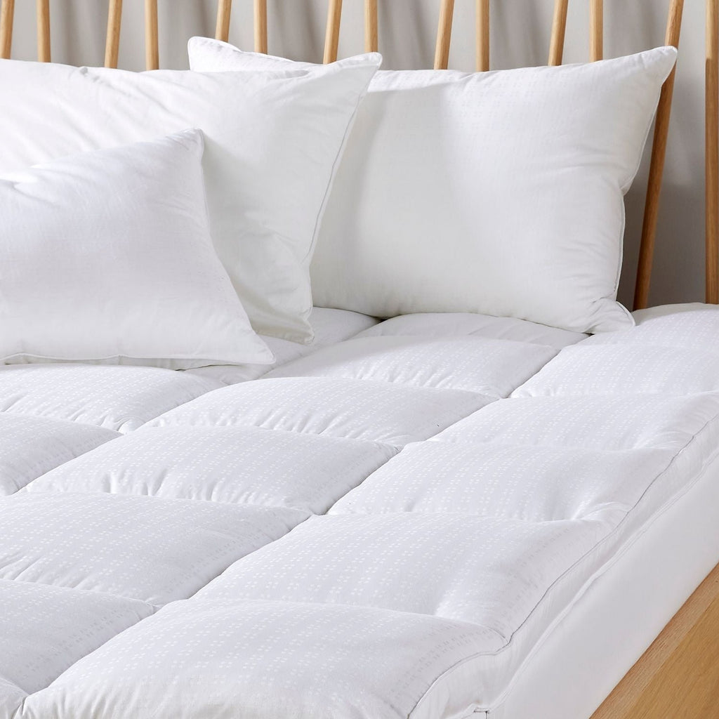Sateen Touch Deep Sided Medium to Firm Pillow in White