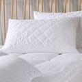 Sateen Touch Anti Allergy Paired Pillow Protector in White