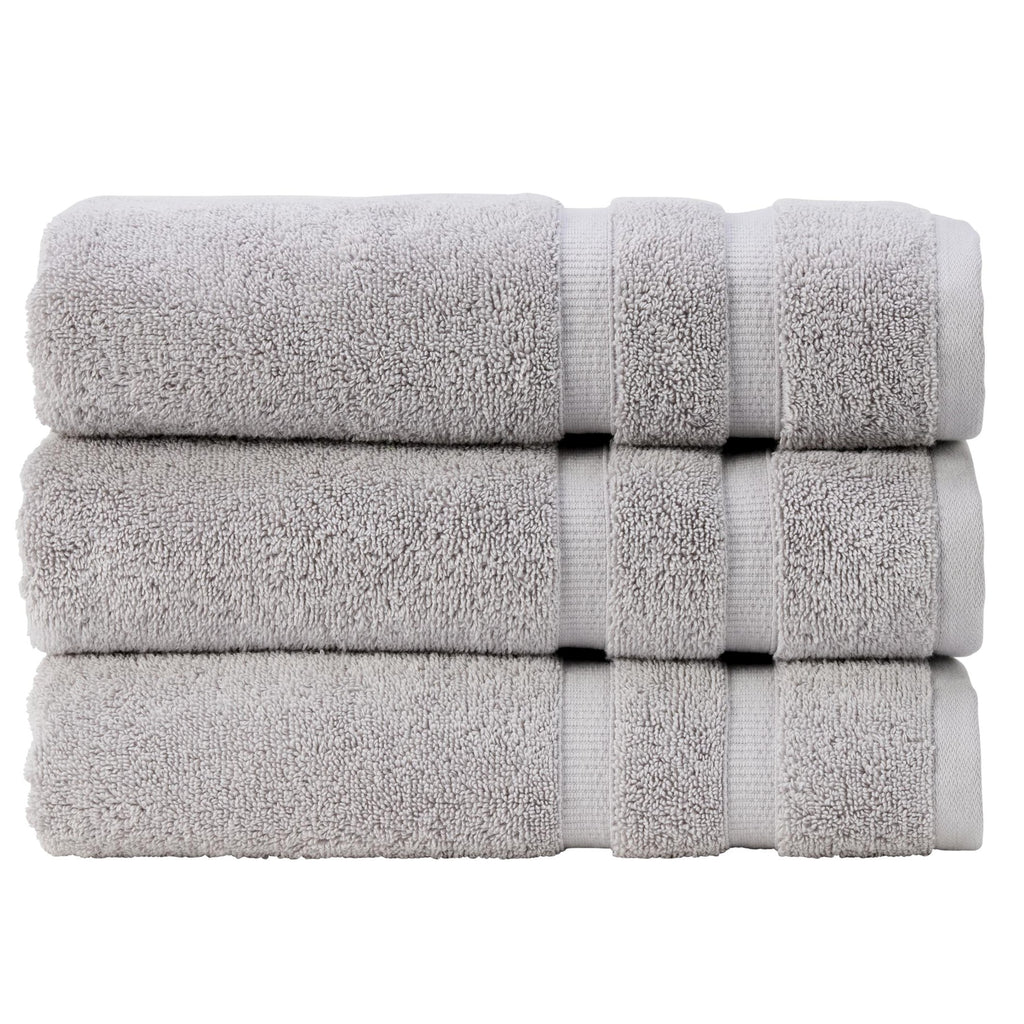 Signum Combed Cotton Bath Towels Collection in Dove Grey