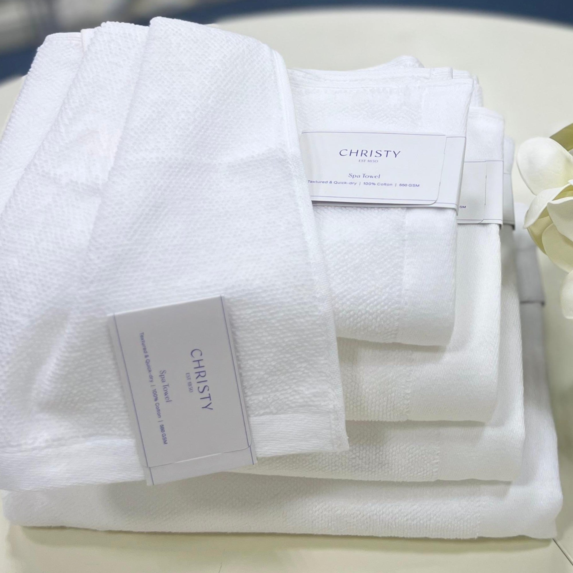 Spa Towel Collection in White