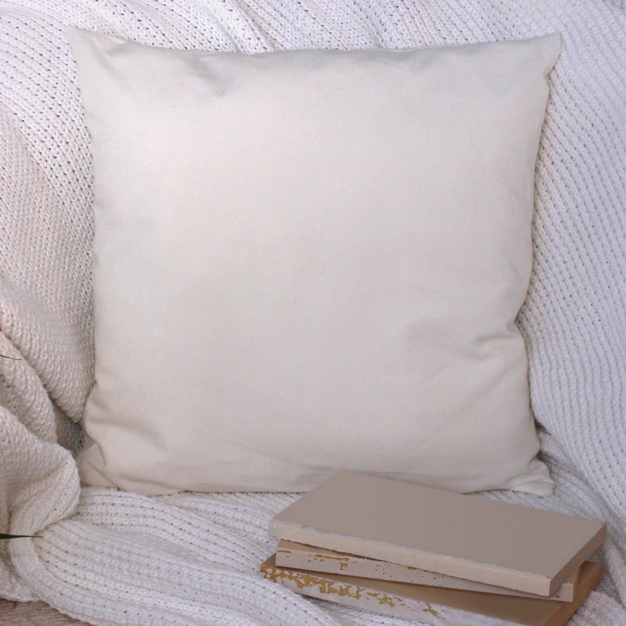 Square Medium Firm Support Pillow in White