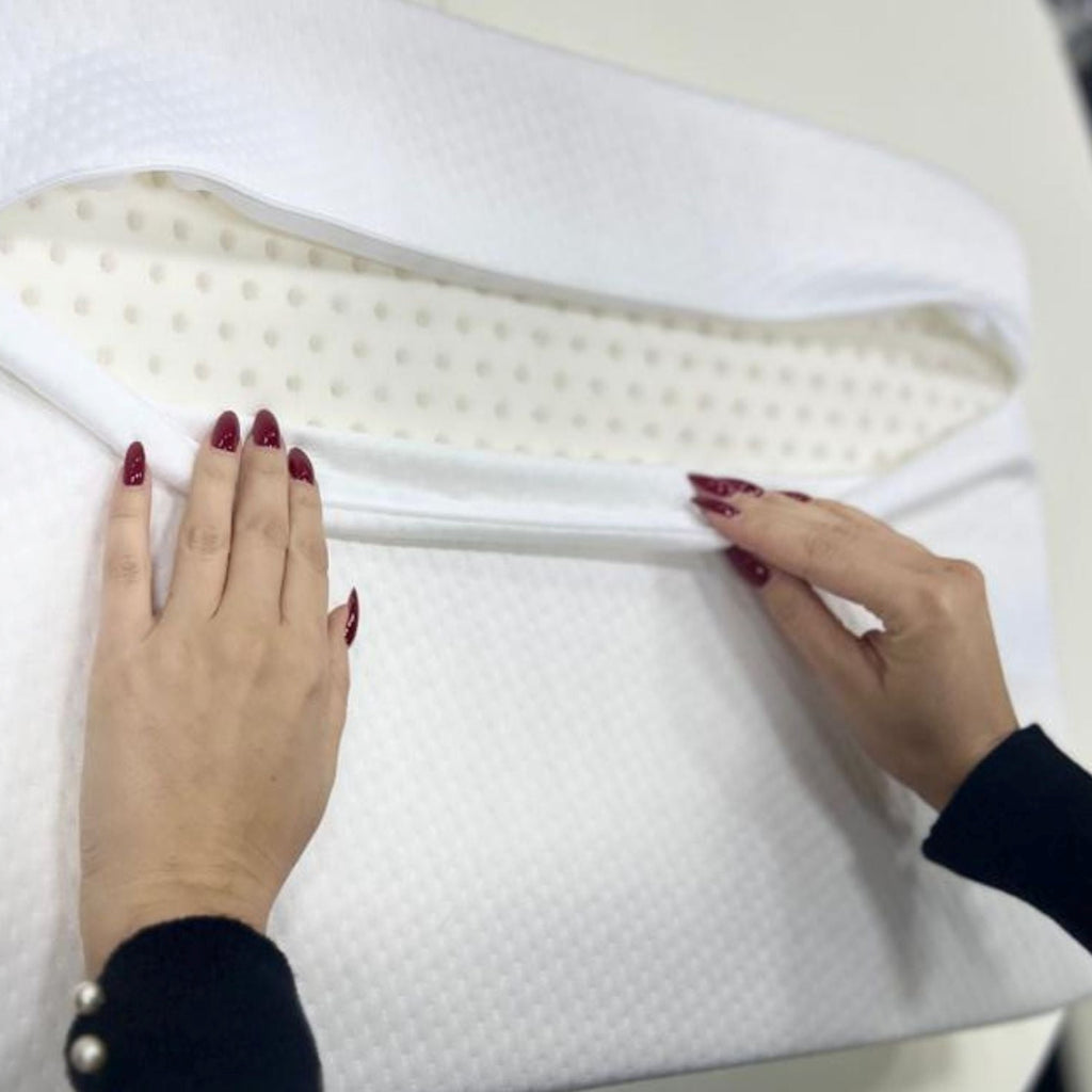 Supported Sleep Solution Memory Foam Pillow in White