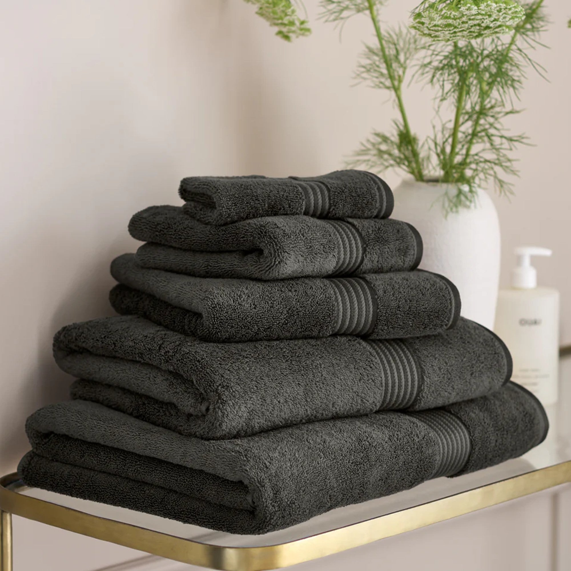 Christy "Supreme" Bath Towels & Mat Collection in Graphite