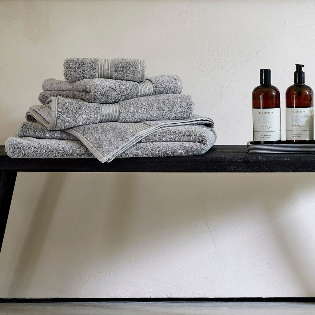 Supreme Bath Towels & Mat Collection in Silver