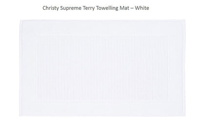 Christy "Supreme" Bath Towels & Mat Collection in White