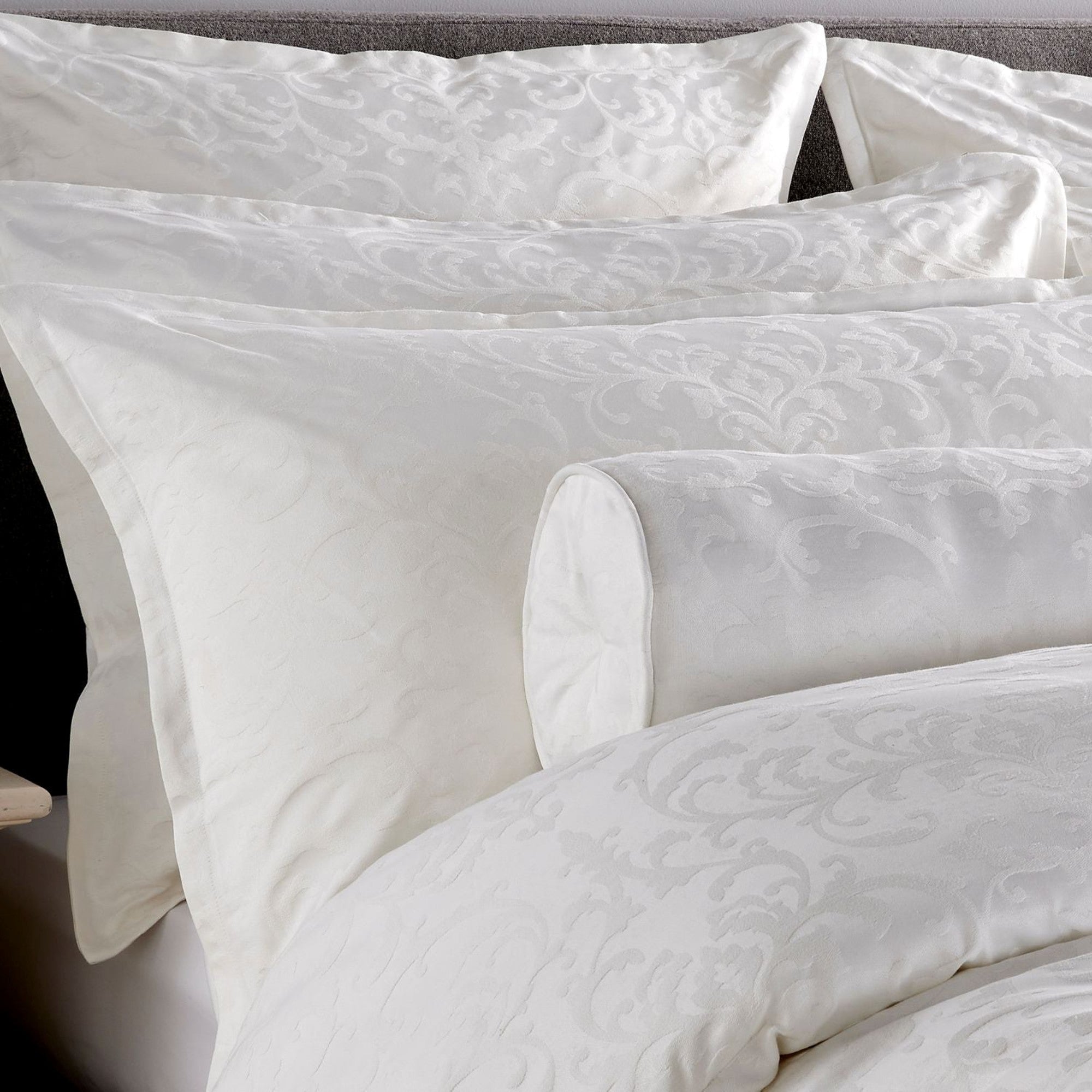 Venice Jacquard 11 Pcs Comforter Set in White