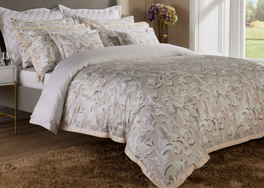 Christy "Como" Duvet Cover Sets in Stone