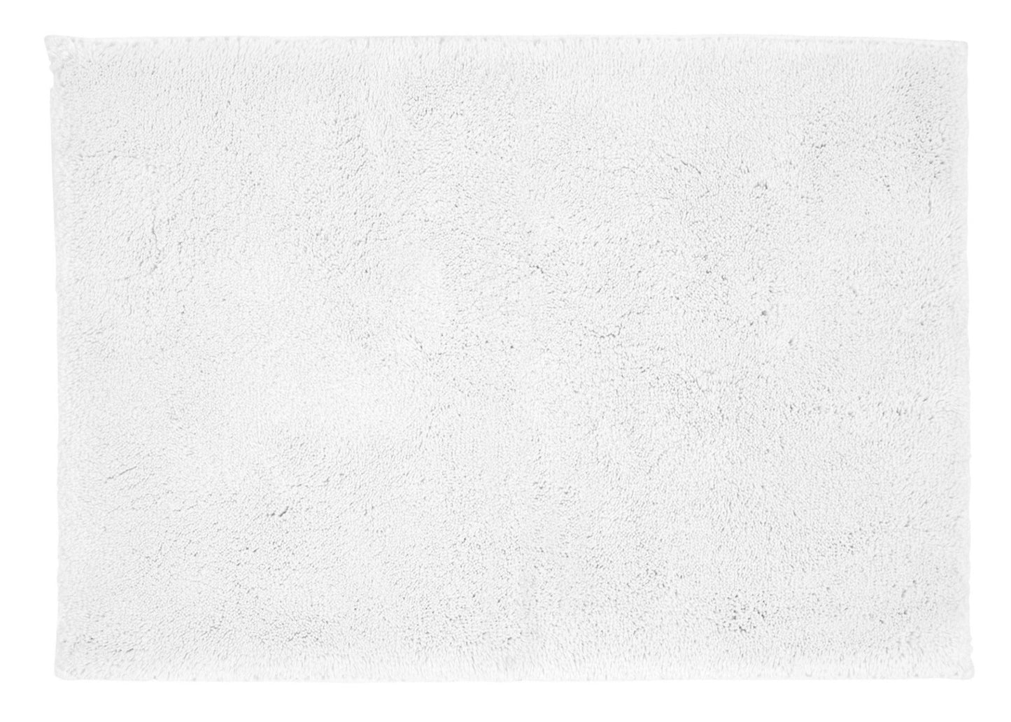 Christy "Deep Pile Rubber Back Tufted Bath Rug" White