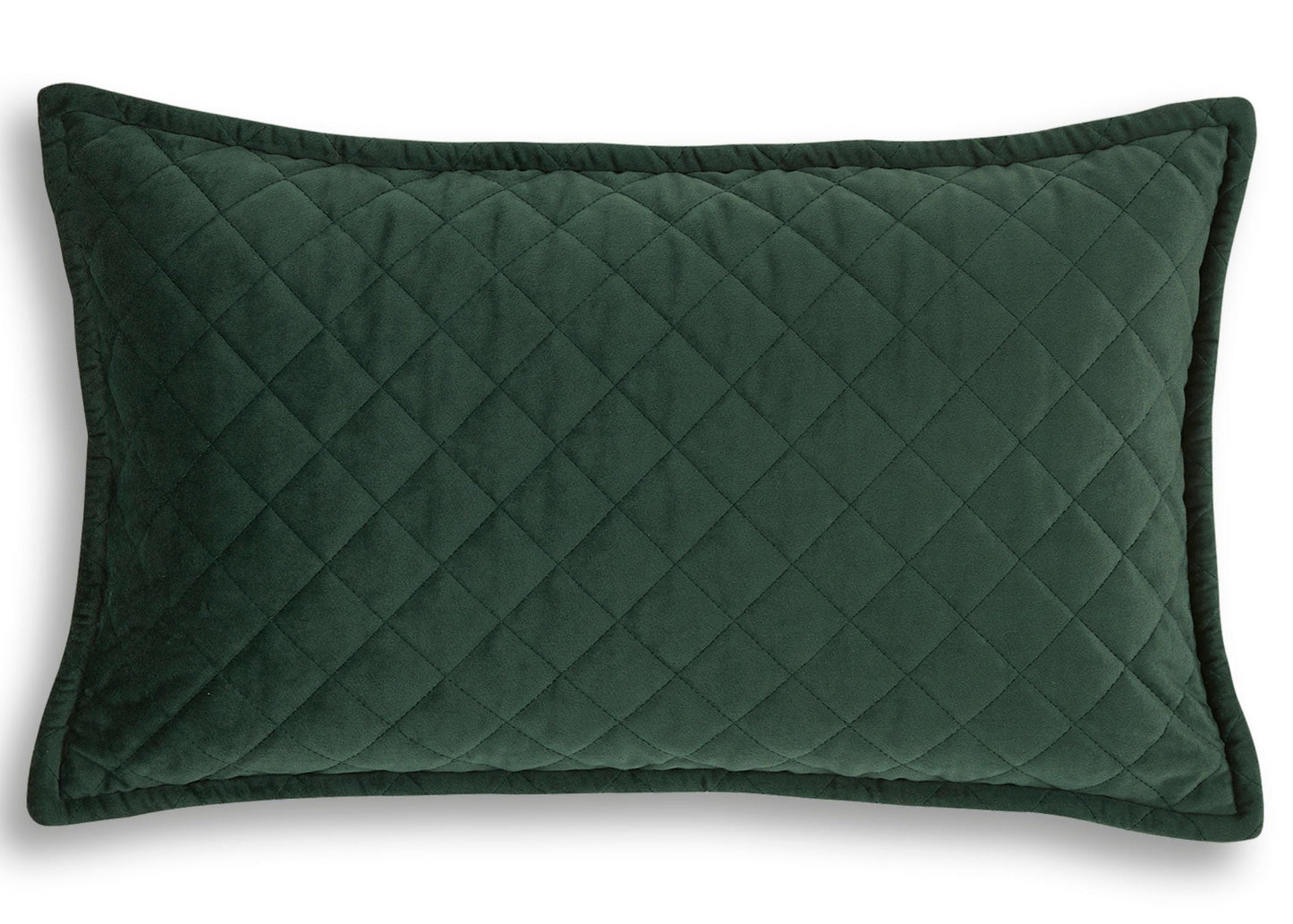 Christy "Edmonton" Velvet Throw in Colour Moss Green