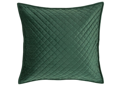 Christy "Edmonton" Velvet Throw in Colour Moss Green