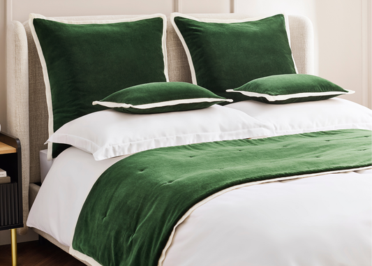 Christy "Eltham" Decorative Filled Cushion in Forest Green
