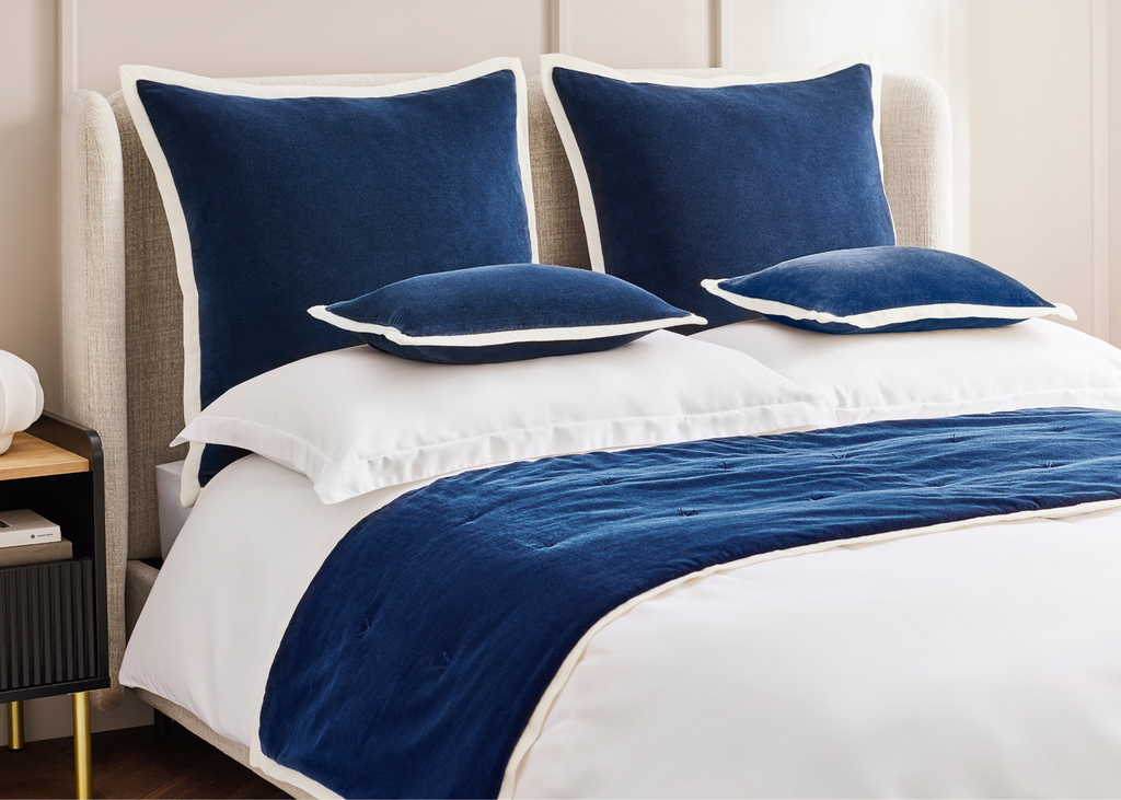 Christy "Eltham" Decorative Filled Cushion in Navy