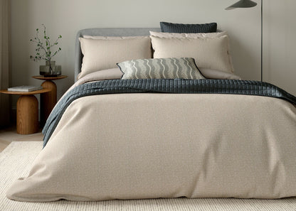 Bedeck of Belfast "Emmy" Duvet Cover and Oxford Pillowcase in Mink