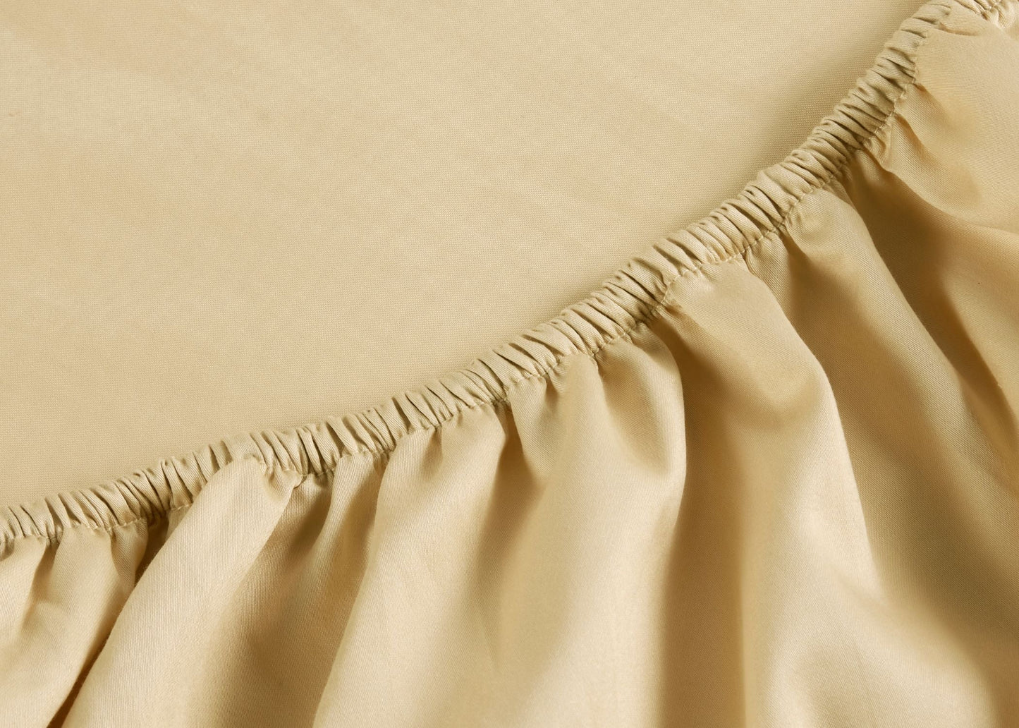 Christy "400 TC Sateen" Plain Dyed Sheets in Colour Soft Gold