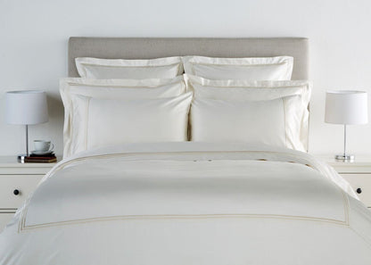 Christy "500TC Luxury Supima" Bed Linen with Cream Triple Embroidery