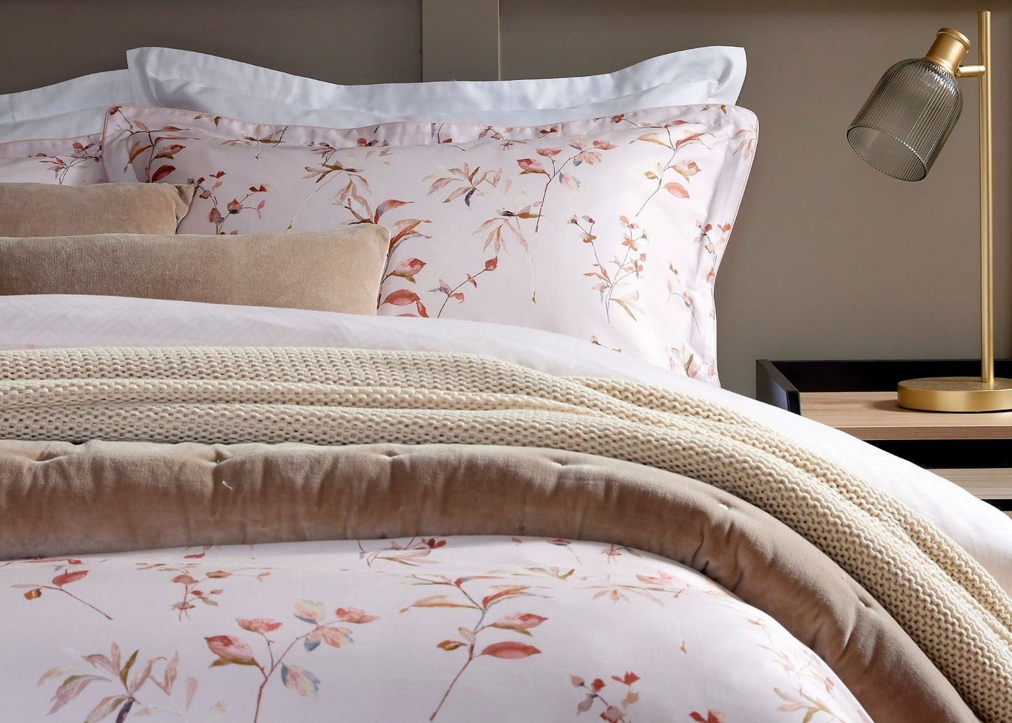 Christy "Hampton" Duvet Cover Sets in Rose