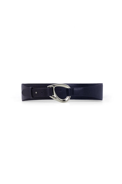 Jasper Conran "Bee" Leather Belt in Navy