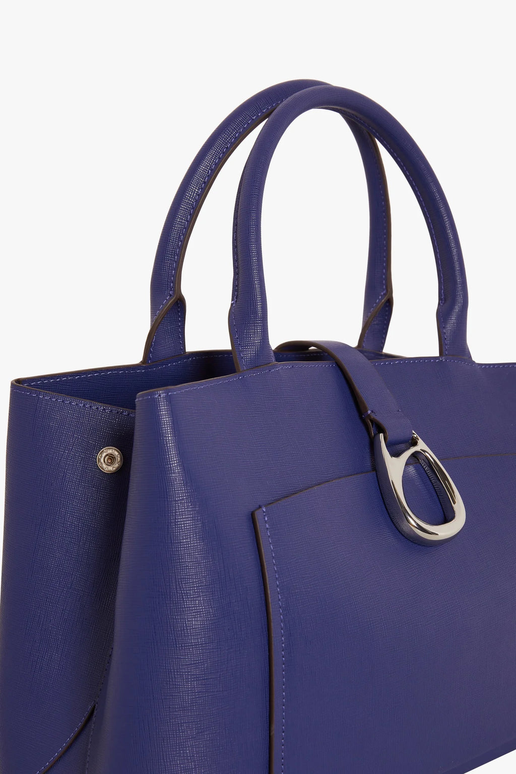Jasper Conran "Bee" Leather Tote in Cobalt Blue