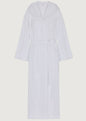 Jasper Conran "Stripe Hooded Robe" in White