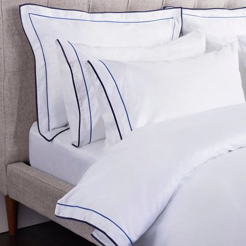 800 Thread Count Satin Weave Duvet Cover in White