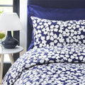 Jasper Conran "Abstract Floral Print" Duvet Cover Set in Blue