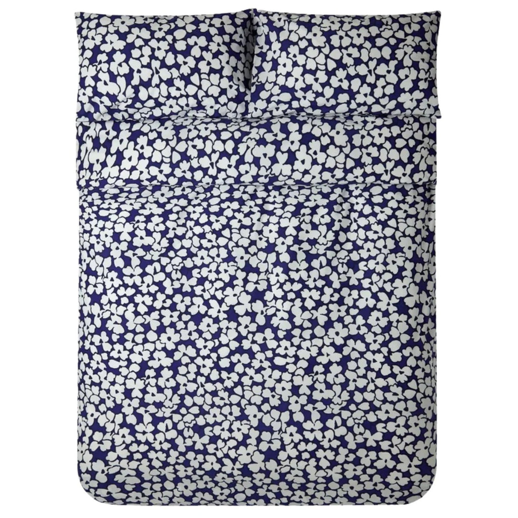 Jasper Conran "Abstract Floral Print" Duvet Cover Set in Blue